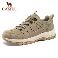 camel hiking shoes men waterproof non slip new outdoor women trekking shoes cowhide wear resistant professional climb mountains