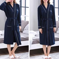 fashion women comfortable cotton bathrobe spring autumn and winter long breathable sexy home gown sleepwear robe coat