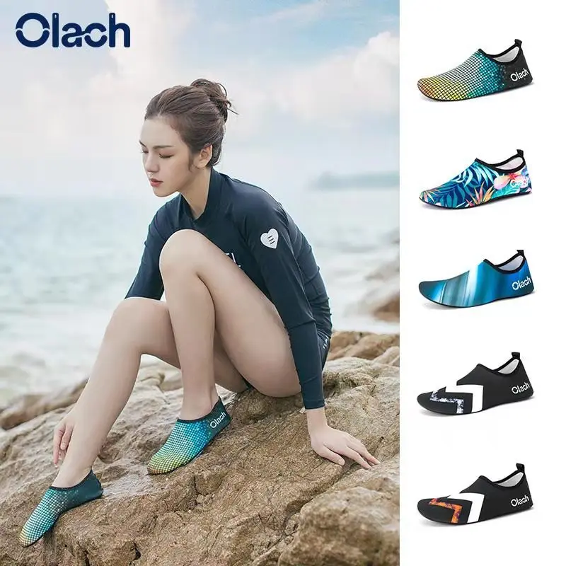 

Diving Snorkeling Children Wading River Trekking Swimming Shoes Soft Shoes Non-Slip Cut-Proof Barefoot Skin-Friendly Ankle Sock
