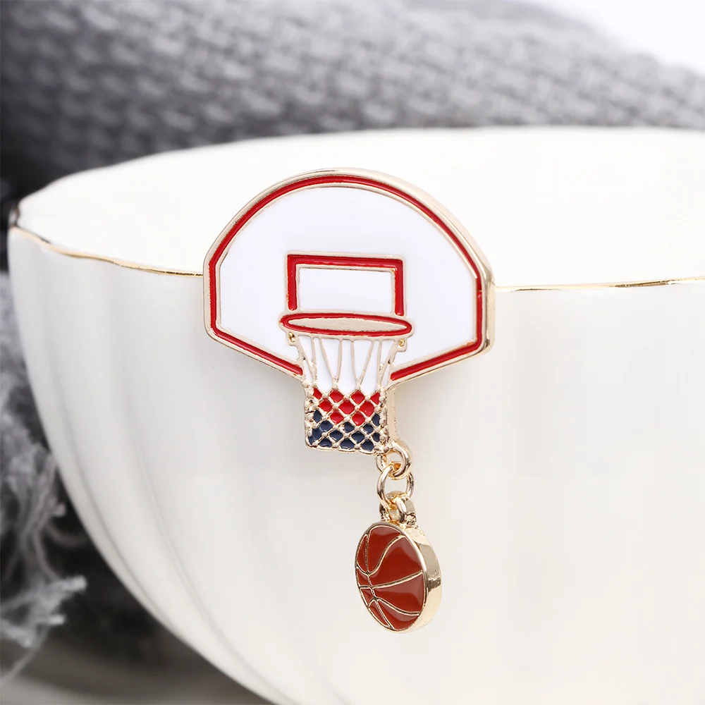 Новые заколки и броши эмалированные для баскетбола любителей эмалевые значки