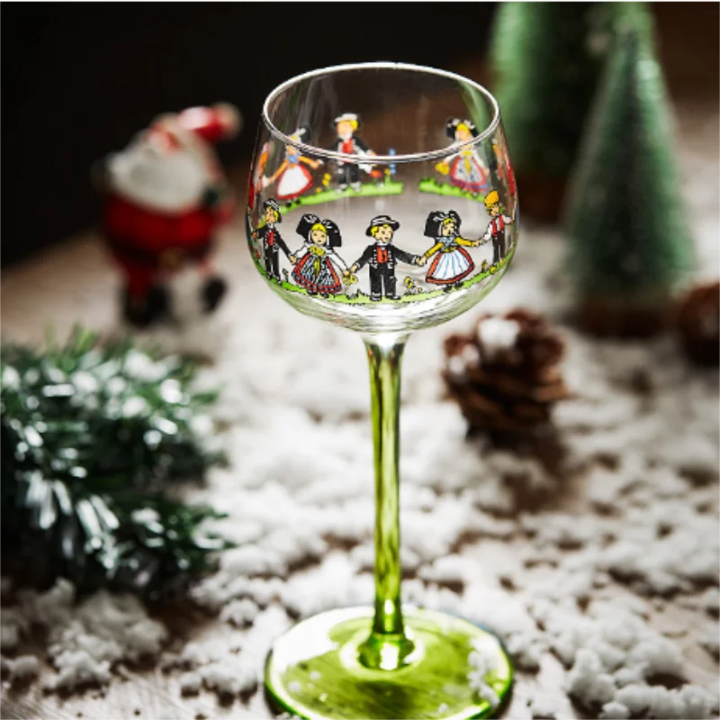 

Alsace Little Man Cup Nordic Ins Wind tall Red Wine Glass Creative Personality Champagne Cocktail Glass Doll Cup