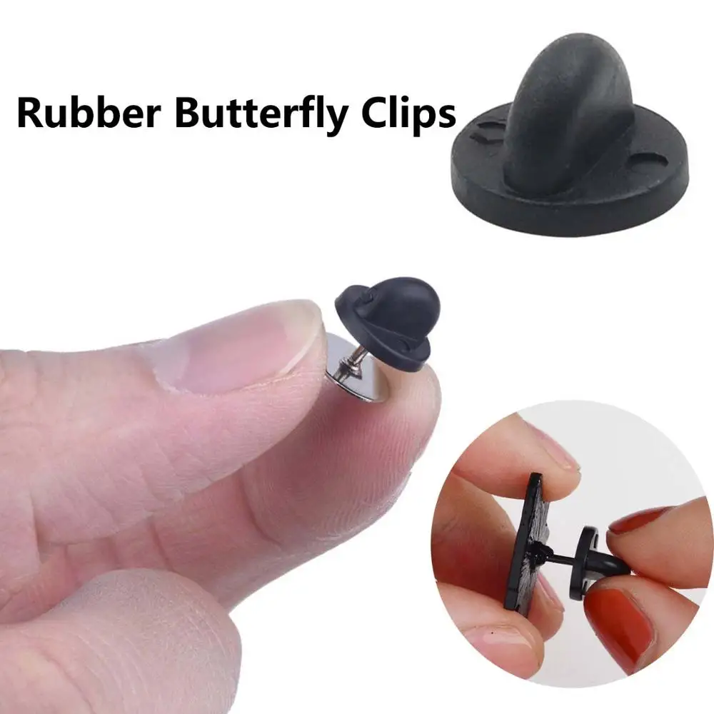 25 шт. полезный резиновый отворот DIY Tie Tack Pin Cap ювелирное изделие задний держатель