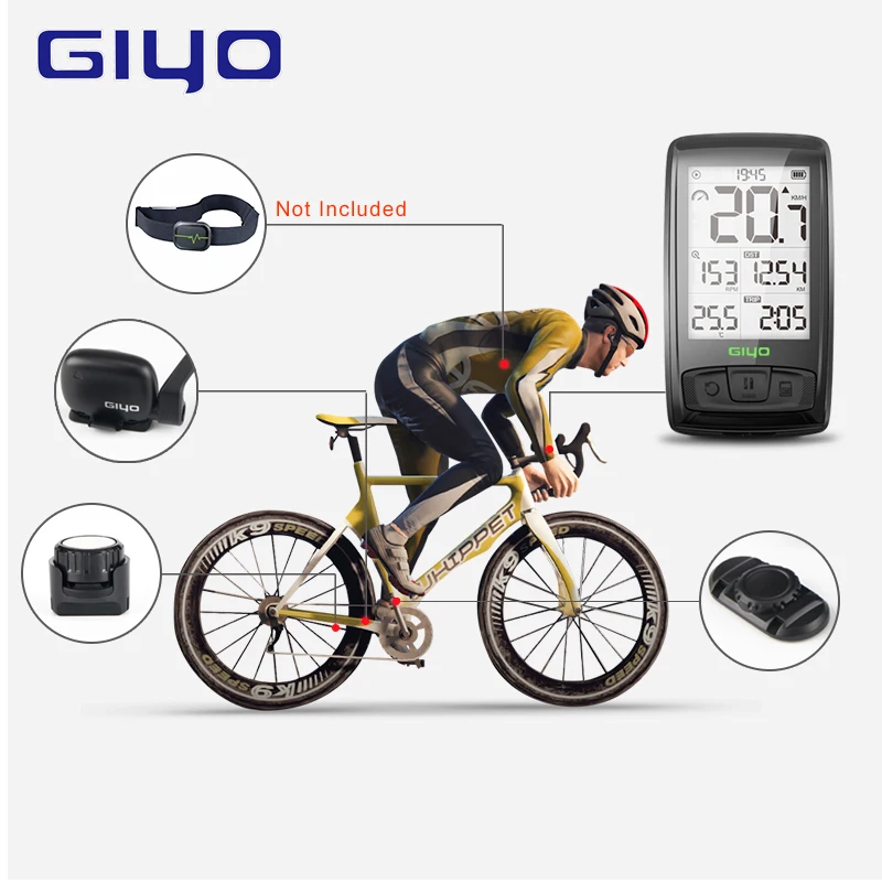 Wireless Stopwatch Bluetooth 4.0 Waterproof Bicycle Computer Speed/Cadence Sensor Cycling Speedometer Bike Velocímetro | Спорт и