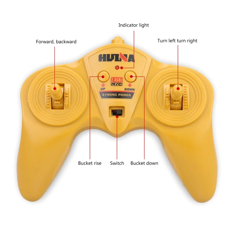 

6 Channel 2.4G Wireless Remote Alloy Dump Children RC Engineering Vehicle DXAD