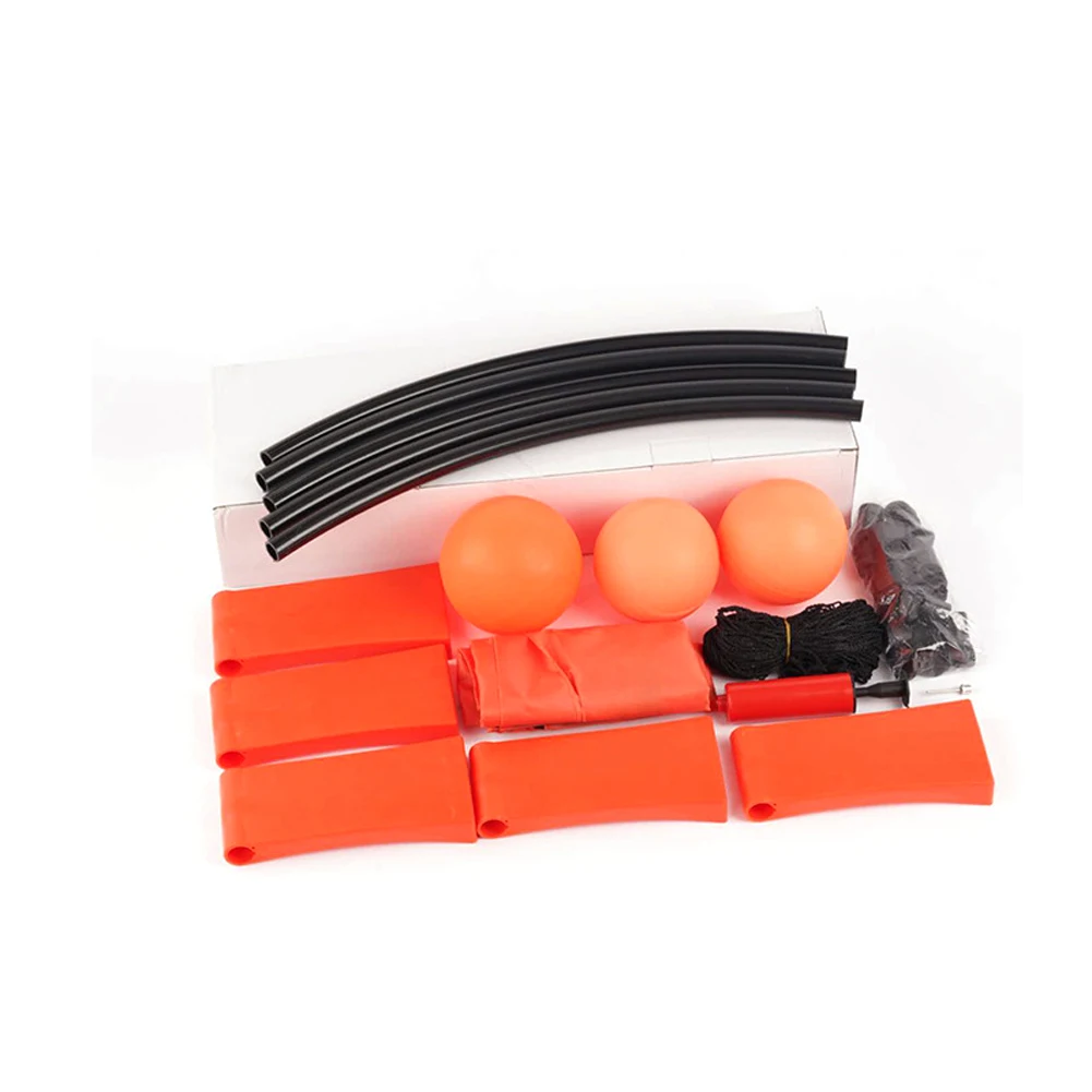 

Mini Beach Volleyball Ball Game Set Outdoor Team Sports Lawn Fitness Equipment With 3 Balls Volleyball Net