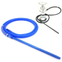 1set aluminium alloy hookah tube silicone hose with spring shisha chicha sheesha cigarette pipe accessories narguile mouthpiece