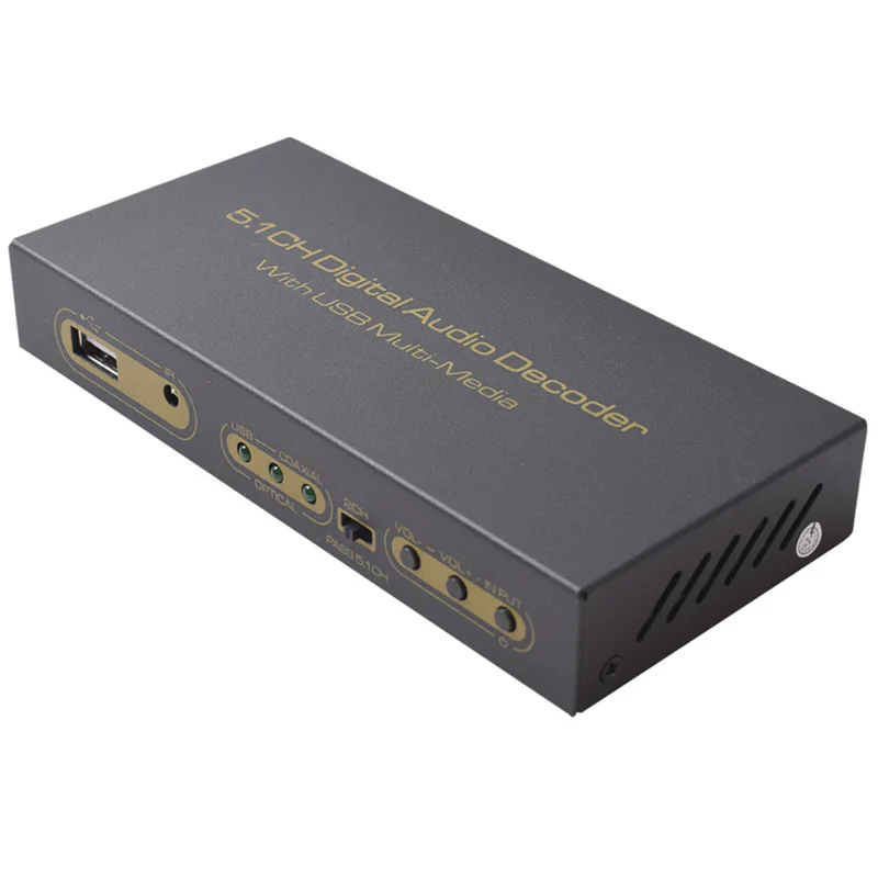 Цифровой коаксиальный аудио декодер 5 1ch мультимедийный плеер 1 дюйма AC3 DTS LPCM для