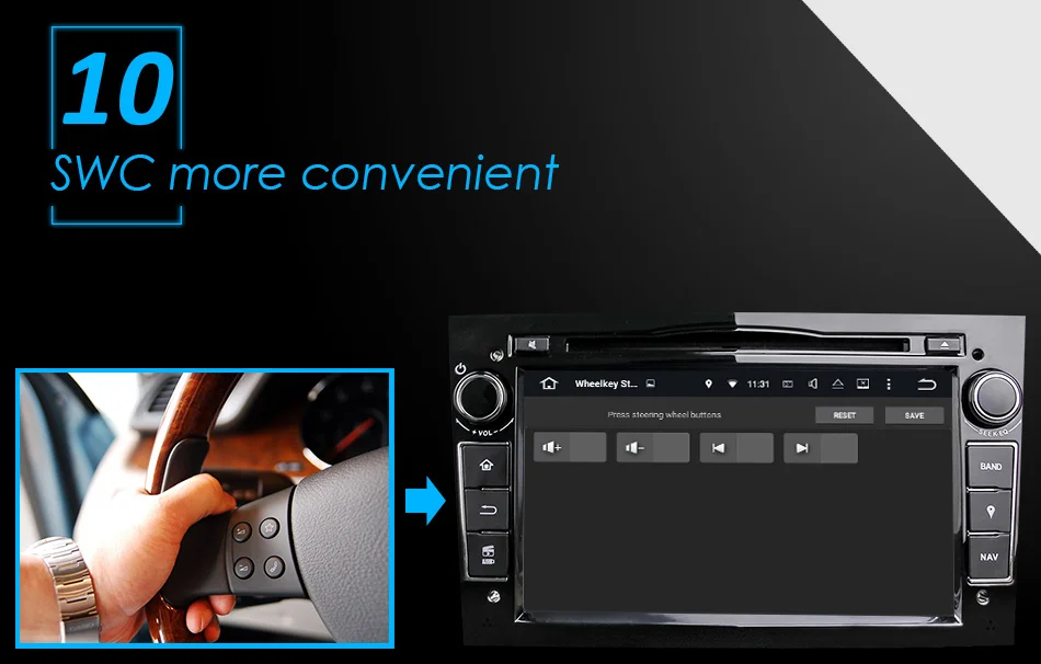 Eunavi 2Din четырехъядерный 7 дюймов Android 9,0 Автомобильный DVD радио плеер gps Navi для Vauxhall Opel Astra H G Vectra Antara Zafira Corsa
