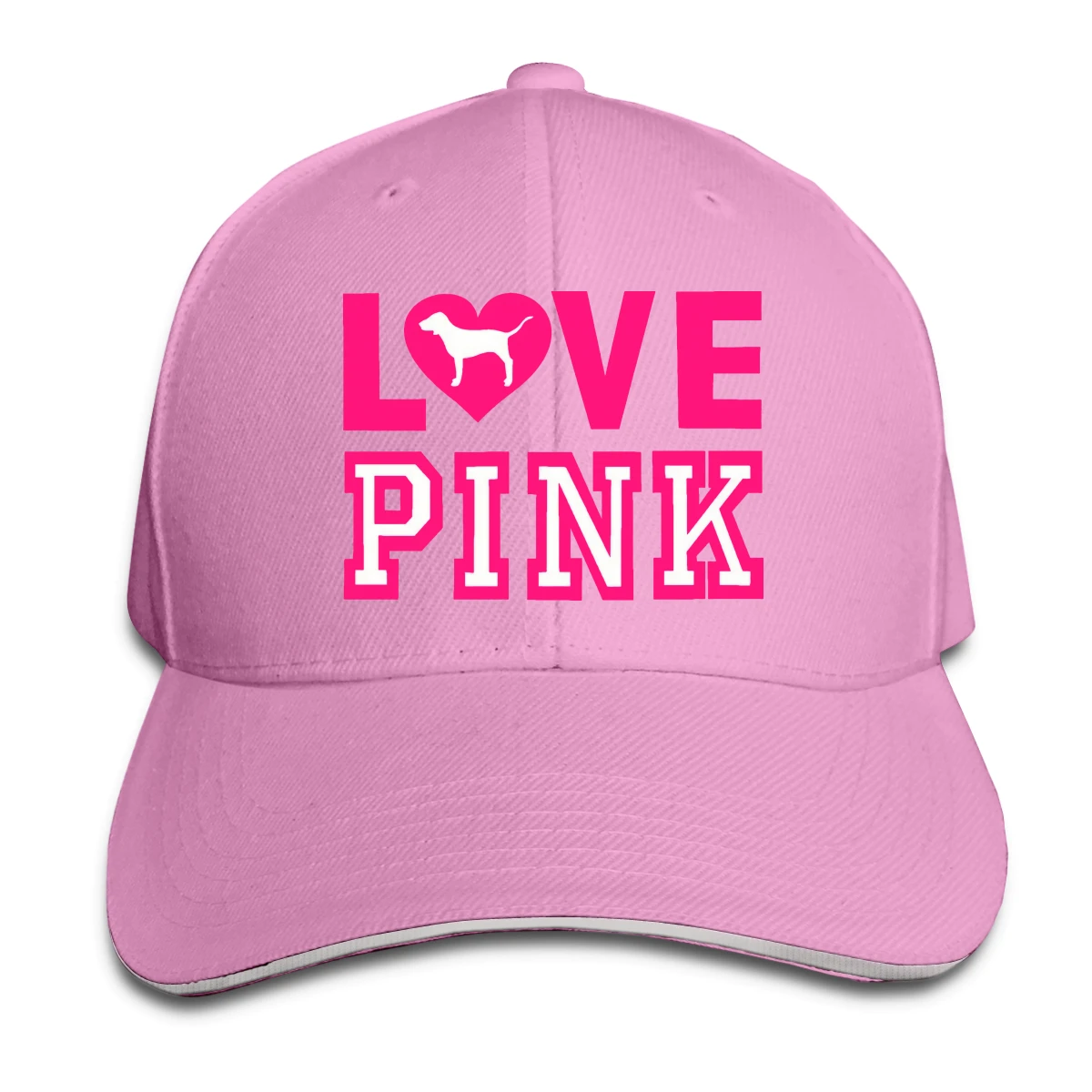 

Love Pink men's women's Fashionable breathable Dad Cap