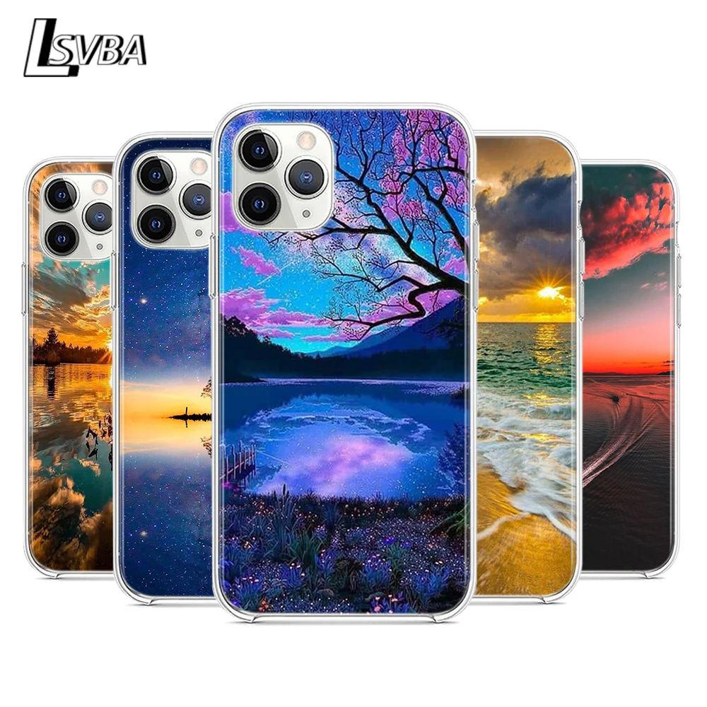 

Beautiful natural scenery Silicone Cover For Apple iPhone 12 Mini 11 Pro XS Max XR X 8 7 6S 6 Plus 5S SE 2020 Phone Case