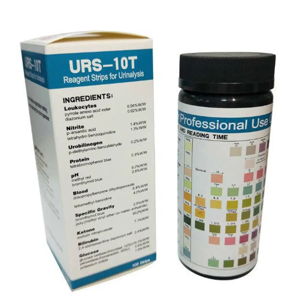 English guide URS 10T 100Pcs Easy Use Meter Urine PH Test Strips Convenient Alkaline Testing Controller Accurate Acid Levels