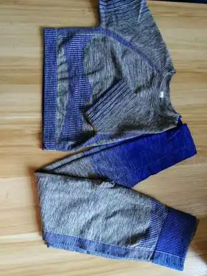 Женский спортивный костюм из 2 предметов комплект для йоги спортивная одежда с