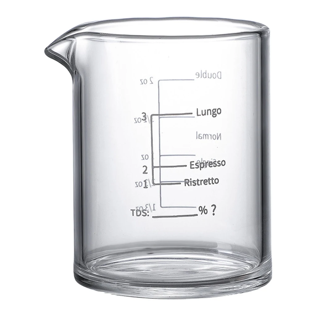 

Clear Espresso Liquid Shot Glass Measuring Cup Sturdy for 3.38 oz 100ML