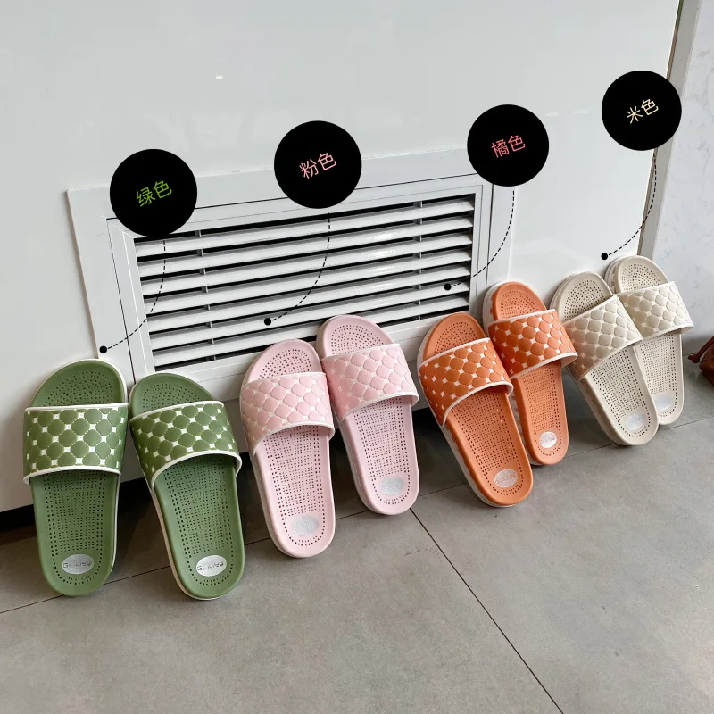 

New Women Indoor Floor Flat Shoes Summer Non-slip Flip Flops Bath Home Slippers Female Slipper Comfortable Zapatillas De Hombre