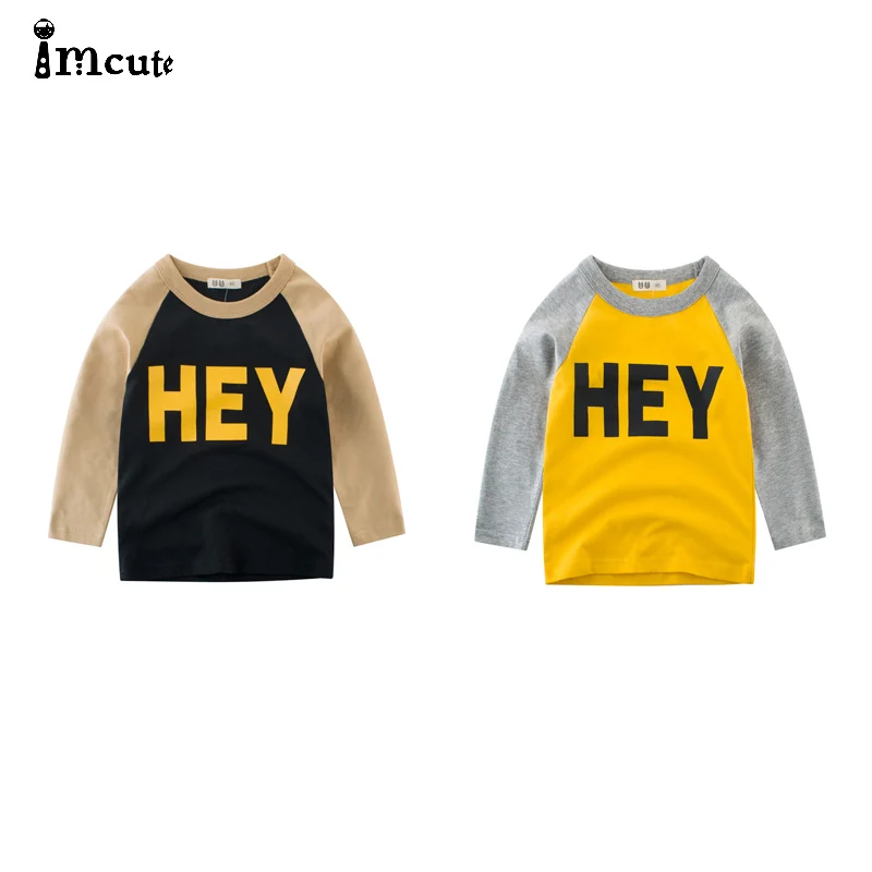 Футболка для мальчиков детская Весенняя толстовка с длинными рукавами и