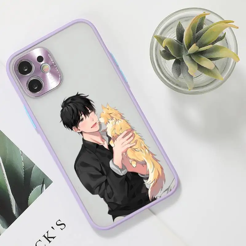 

Banana Fish Phone Case For iPhone 12 11 Mini Pro XR XS Max 7 8 Plus X Matte transparent Purple Back Cover