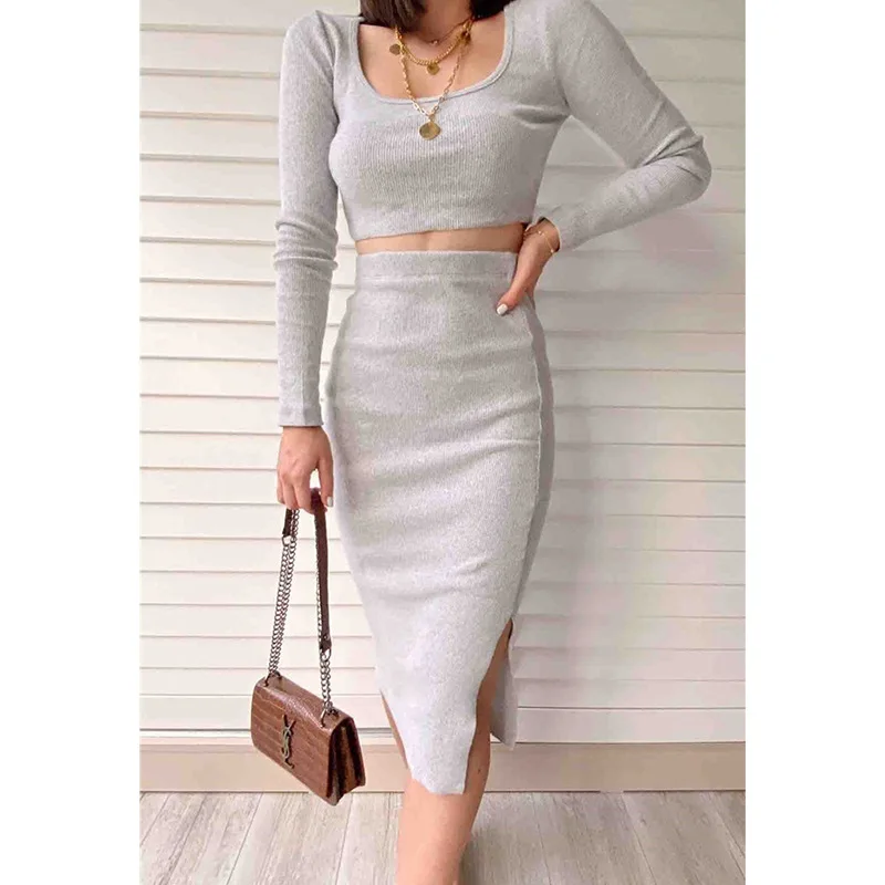 Женское платье сезон осень зима соблазнительные бандажные платья из двух частей