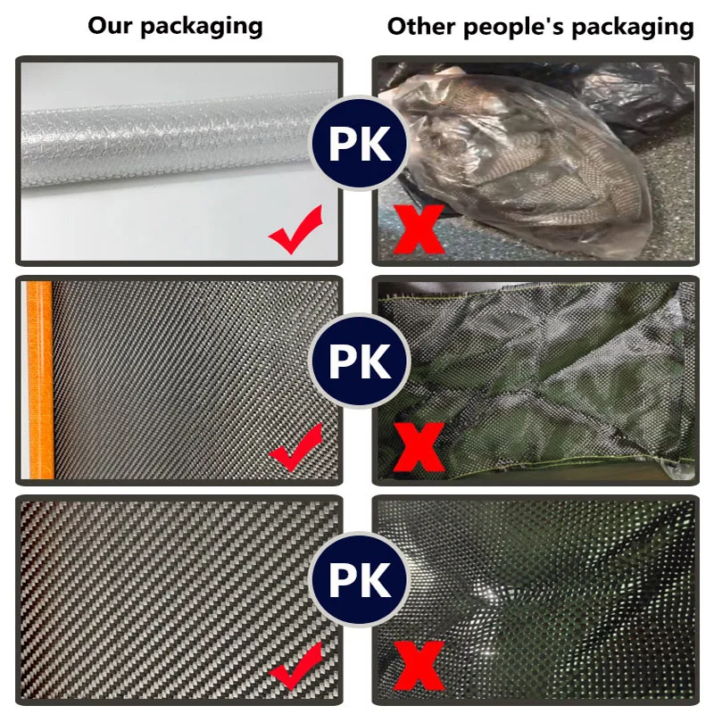 Оранжевый кевлар D и черная саржевая смесь углеродного волокна 3K г/кв. М. Ткань из