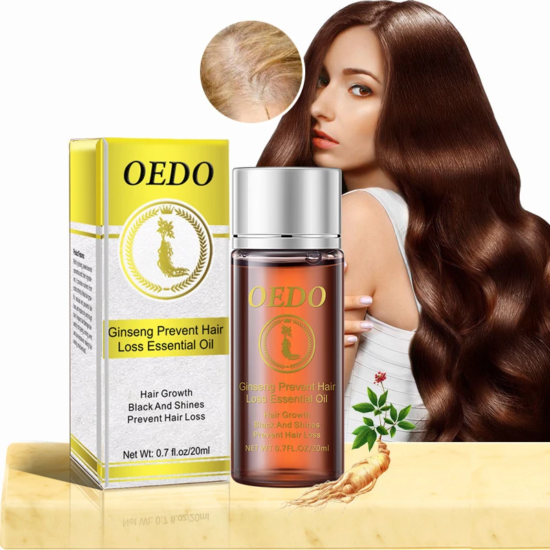 

Ginseng Hair Growth Essence Anti Hair Loss Liquid 20ML Fast Restoration Dense Hair Growth Serum Powerful Repair Hair Root