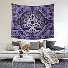 Древо жизни, трикетра, гобелен, стиль викингов, Fathor, настенное покрывало, богемный домашний декор для гостиной