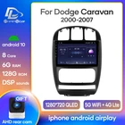 Автомагнитола prelingcar для dodge caravan, стерео-система под управлением Android 10, с видеоплеером, для dodge caravan, Chrysler Pacifica 2010, 11, 07, типоразмер 2 DIN