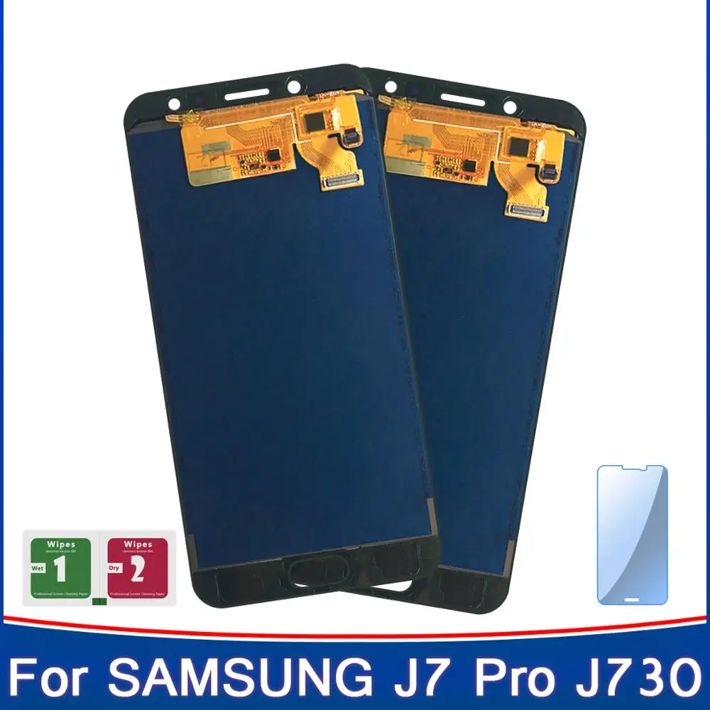 2 шт. 100% протестированный рабочий TFT дисплей для регулируемой яркости Samsung Galaxy J7 Pro