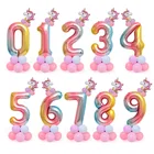 Фольгированные шары в виде цифр, 1 комплект