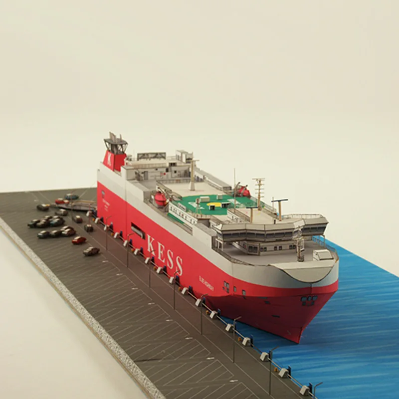 3D модель корабля 1:400 бумажная Bahamian Elbe Highway Ro под давлением сделай сам ручная
