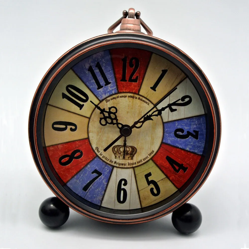Европейская мода Винтаж Ретро Будильник креативный прикроватный модный
