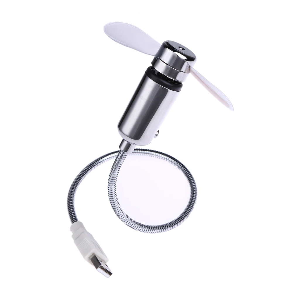 

USB Fan Time And Temperature Display LED Clock Fan For Laptop PC Dropshipping USB Gadgets Creative Gft