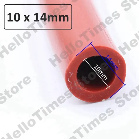 1 м красная силиконовая трубка 3 ~ 50 мм гибкий резиновый шланг утолщенный термостойкий воздушный насос