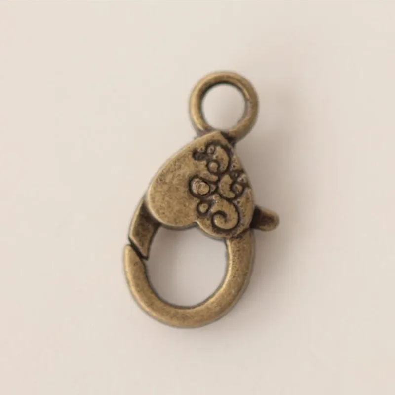 2 шт. Ретро медная металлическая застежка-лобстер зажимы крючок брелок товары для
