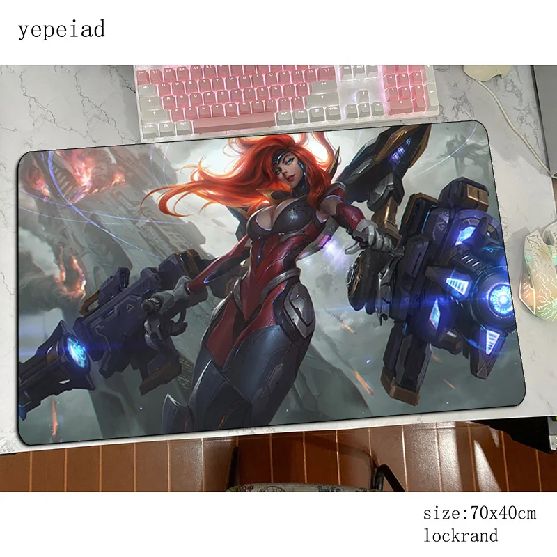 Miss fortune коврик для мыши геймер Профессиональный игровой большой Инди поп ноутбук