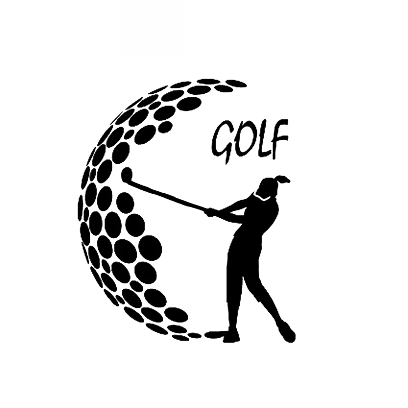 

The Most Interesting Golf Stickers High Quality Car Decoration Personality Pvc Waterproof Decals Black/white, 15cm*12cm