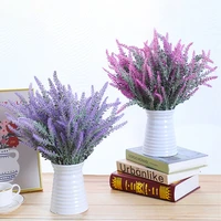 1pcs artificial flowers wheat lavender bouquet plants outdoor grass garden office hotel home wedding party decor