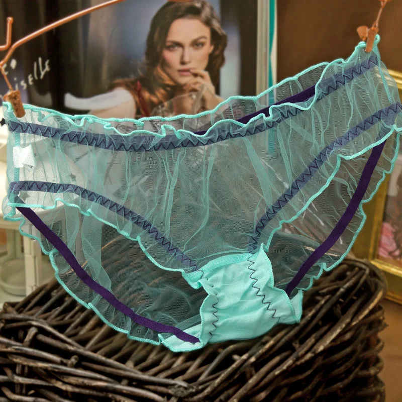 

Antarctic brand sexy lace panties ladies mesh transparent perspective hot temptation briefs low waist comfort