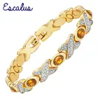 Escalus популярный трендовый магнитный браслет для женщин двухцветные оранжевые кошачьи камни очаровательные браслеты ювелирные изделия Подарочный браслет
