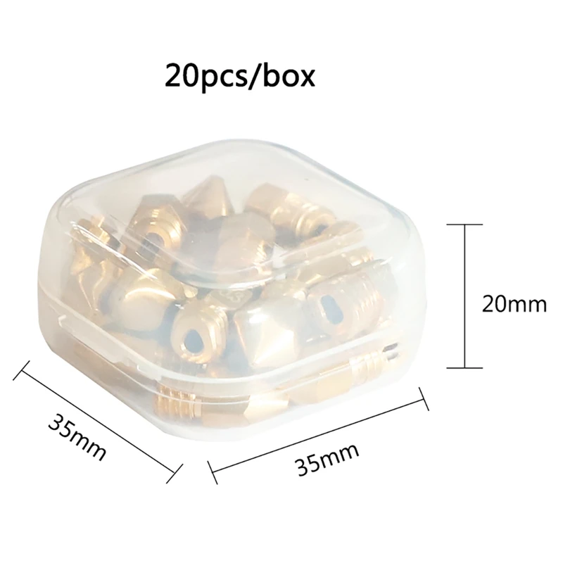 Аксессуары для 3D-принтера 1 75 мм MK8 экструдер Печатная головка латунная насадка