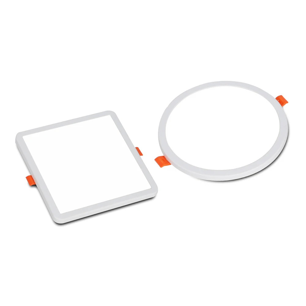 

Круглая квадратная ультратонкая светодиодная панельная лампа направленного света, белое и теплое комнатное освесветильник для спальни, 6 В...