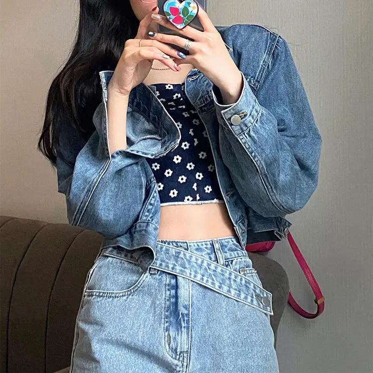

Women's irregular jeans spring and summer 2021 new straight tube loose slim design High Waist Wide Leg Pants