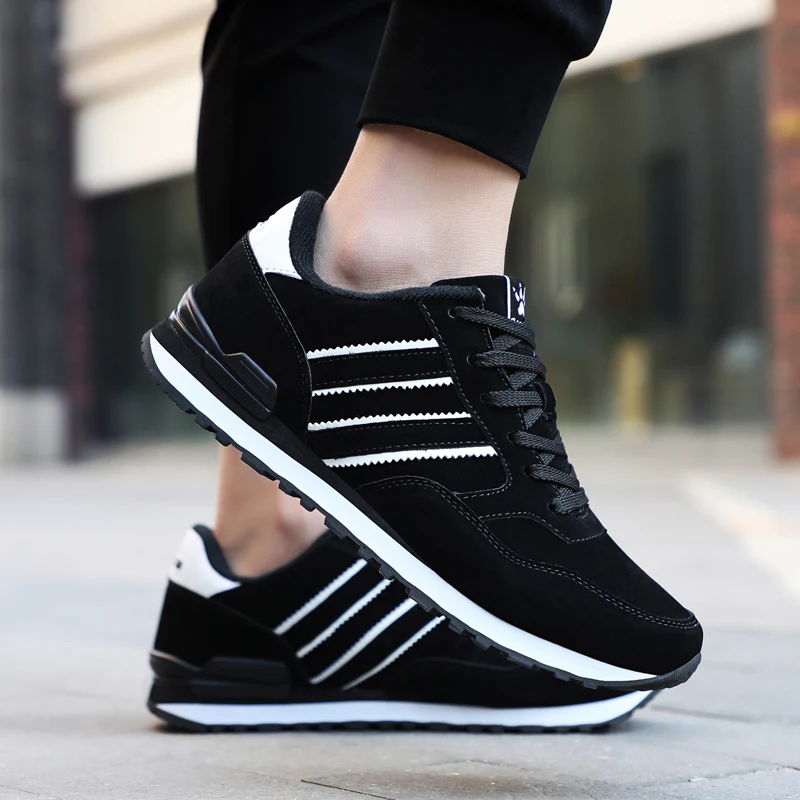 Осенняя мужская обувь Кроссовки Мужская модная на шнуровке Повседневная из