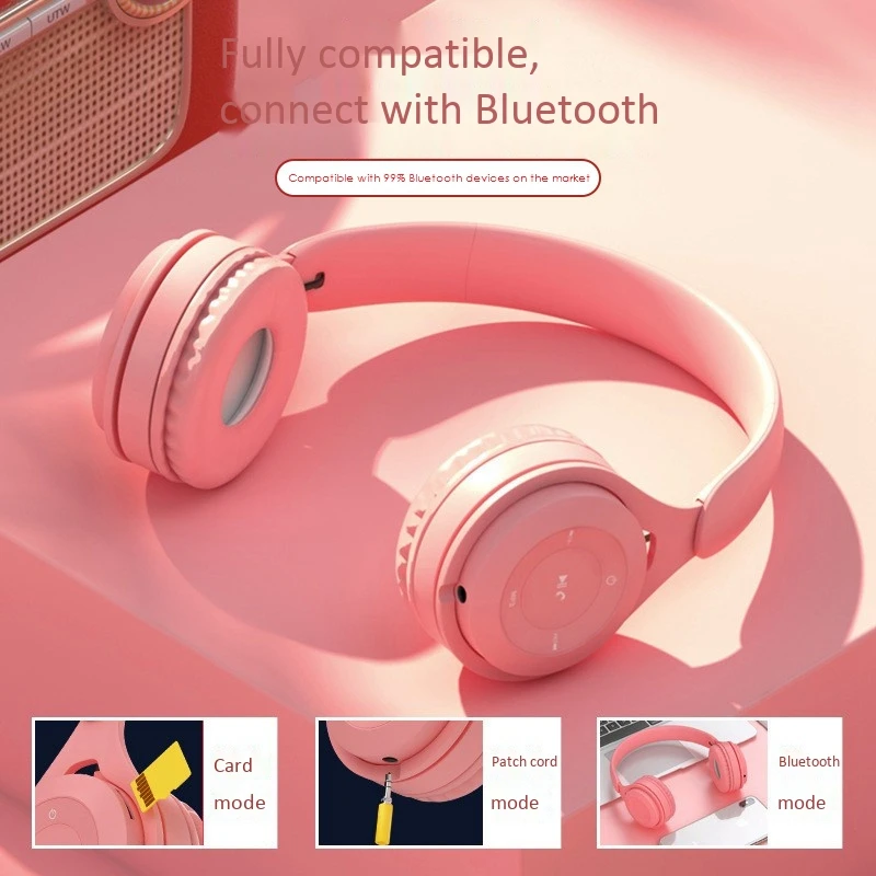 

Bluetooth Headset 5.0 Long-Lasting Battery Life Bilateral Stereo Headset Mini Version Game Student Headset