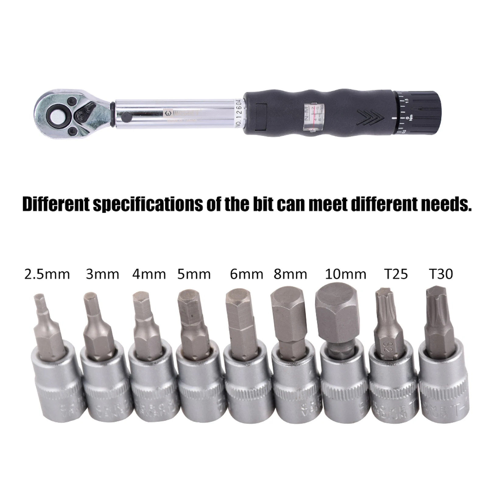 

1/4" Tool Kit Universal Wrench DR 2-24Nm Bike Torque Wrench Set Bicycle Repair Ratchet Mechanical Torque Spanner Manual Wrenches