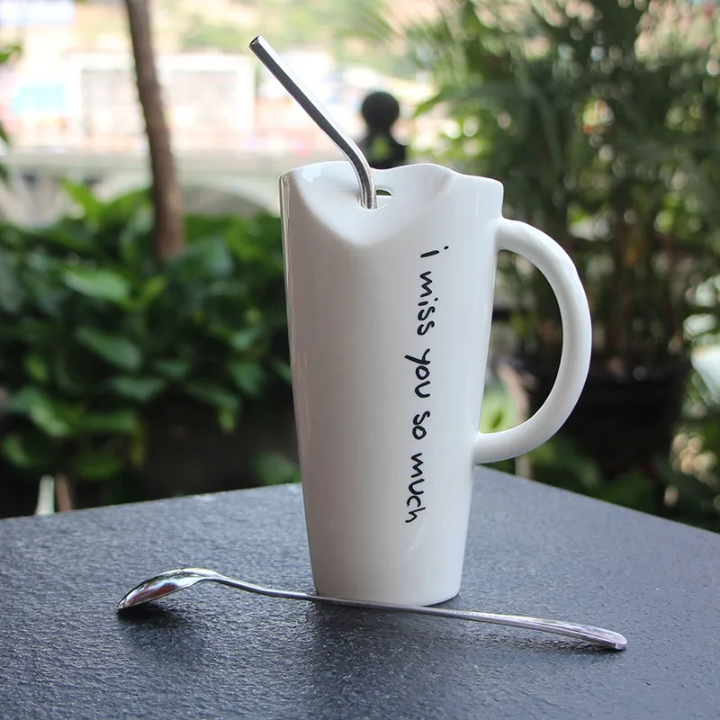 Кофейные кружки розовые керамические креативные чашки для молочного сока и