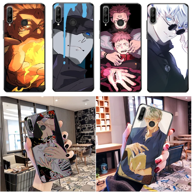 

Jujutsu Kaisen Satoru Gojo Yuji Itadori Sukuna Fushiguro Megumi Phone Case For Huawei P30 Lite Pro Funda Carcasa Back Cover