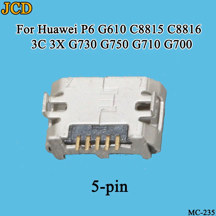 JCD 10 шт./лот для huawei P6 G610 C8815 C8816 3C 3X G730 G750 G710 G700 зарядка через usb Порты и разъёмы