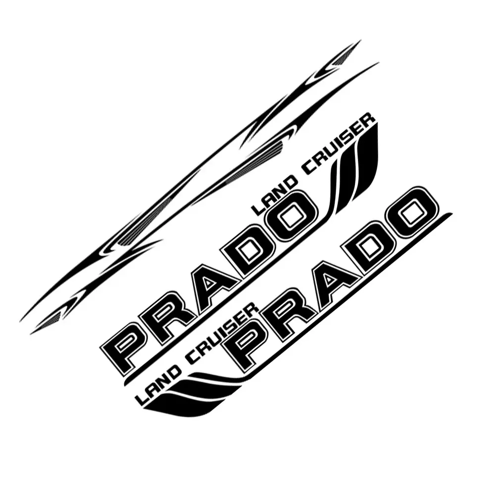 

For Toyota Land Cruiser Prado Car Side Door Stickers SUV SIDE STRIPE DECALDESIGN VINYL