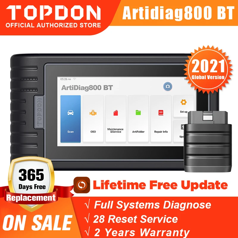 Bluetooth сканер TOPDON ArtiDiag800 BT все системы автомобильный диагностический инструмент