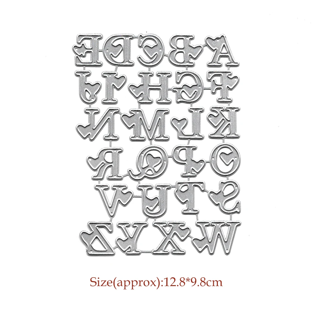 

Alphabet Cutting Dies New Arrival Letters Metal Die Scrapbooking Album Decor Paper Card Making Craft Embossing Stencil 2021