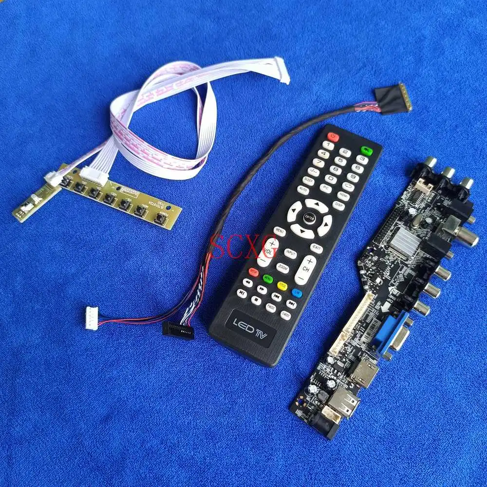 

Digital LVDS 40Pin Display drive card 1366*768 HDMI-compatible DVB VGA USB AV LED For LP156WH2-TLA1/TLAA/TLAC/TLB1/TLC1/TLD1 Kit